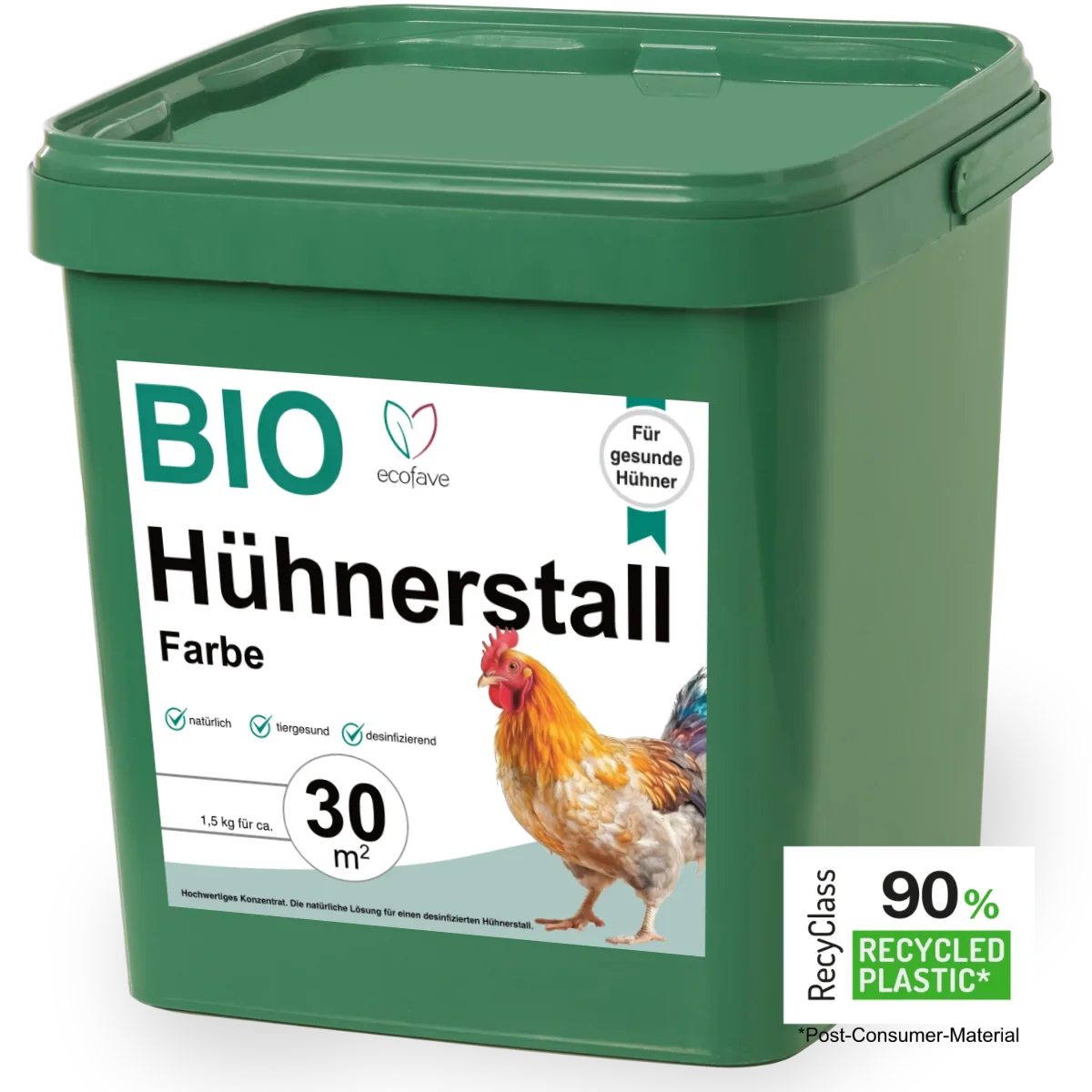 Hühnerstall-Farbe 1,5 kg (ca. 30 m²)