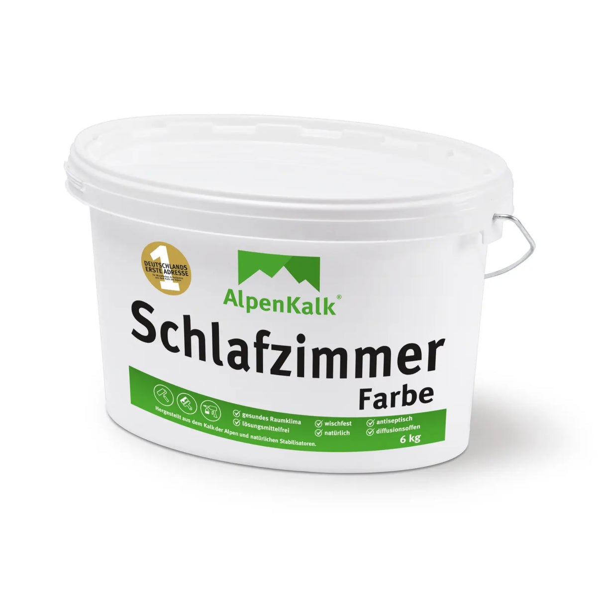 Schlafzimmerfarbe | Kalkfarbe 6 kg / ca. 30 m²