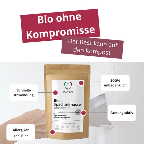 Bio-Spachtelmasse-Pulver 2 kg