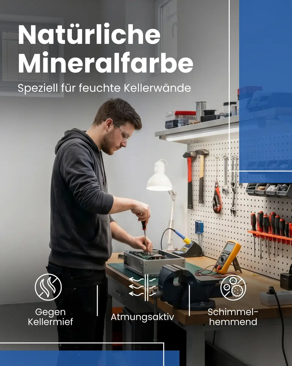 Kellerfarbe | Silikatfarbe 14 kg / ca. 70 m²