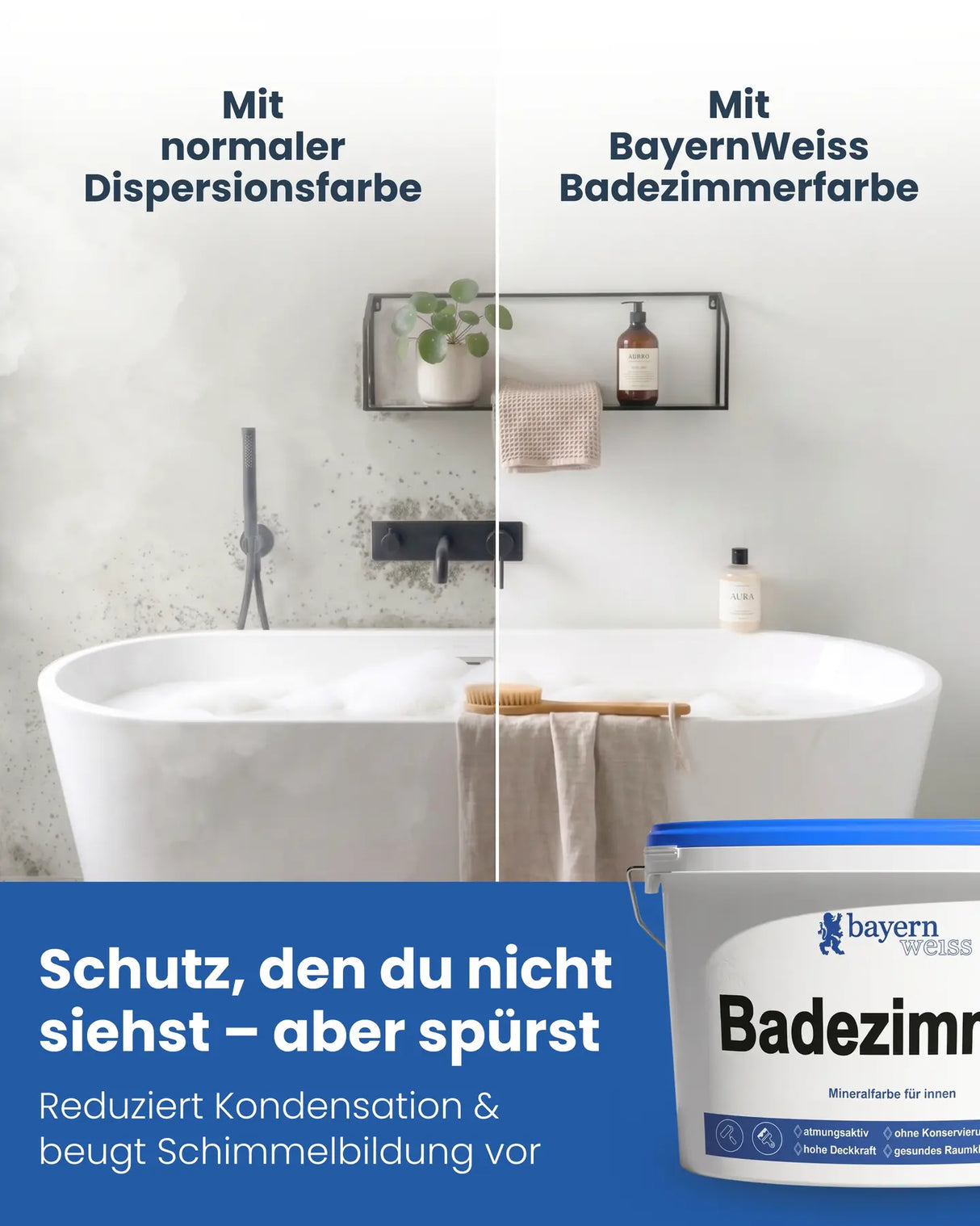 Badezimmerfarbe | Silikatfarbe 14 kg / ca. 47 m²