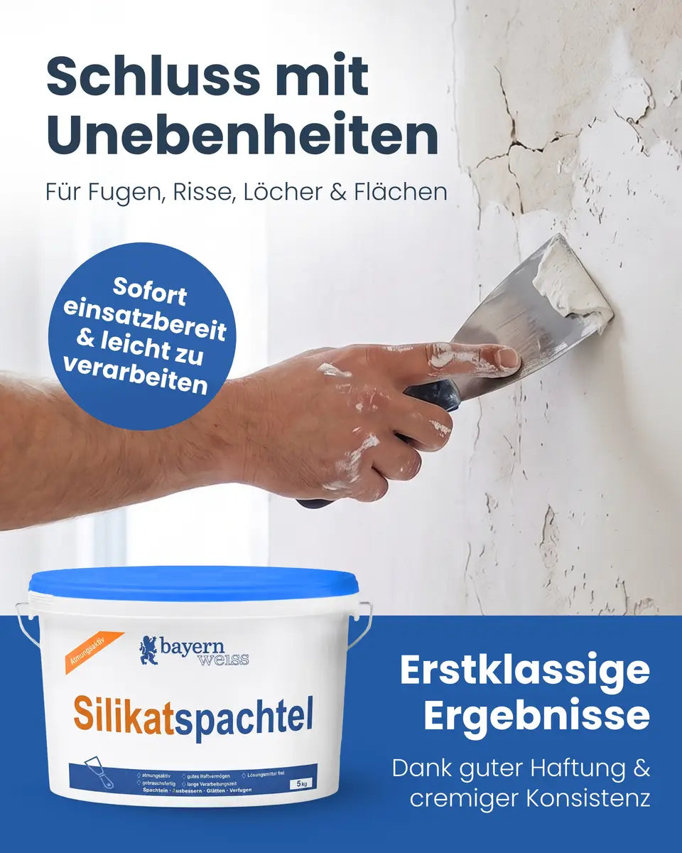 Silikatspachtel | 5 kg - Wand & Decke